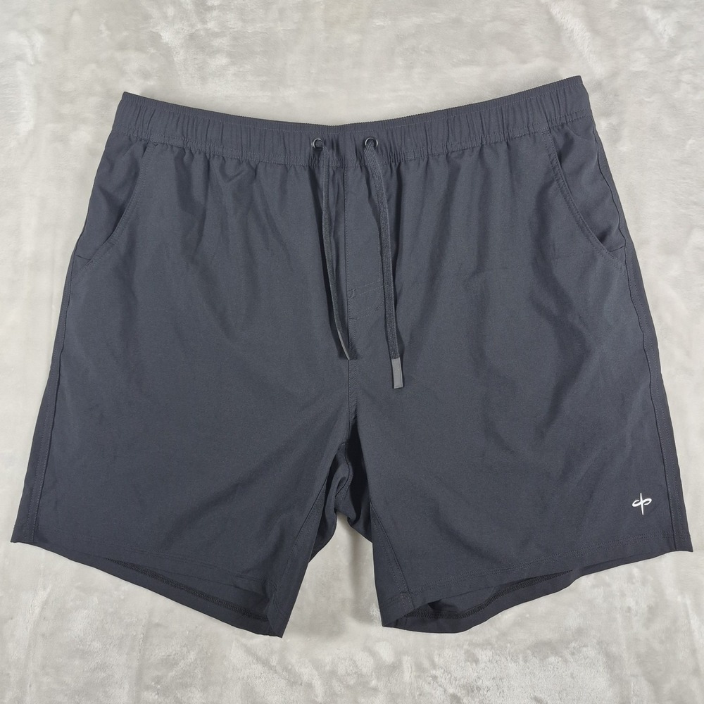 Santo Studio Shorts Men's 2XL XXL Black 7" Inseam Lined Athletic Run Gym Active